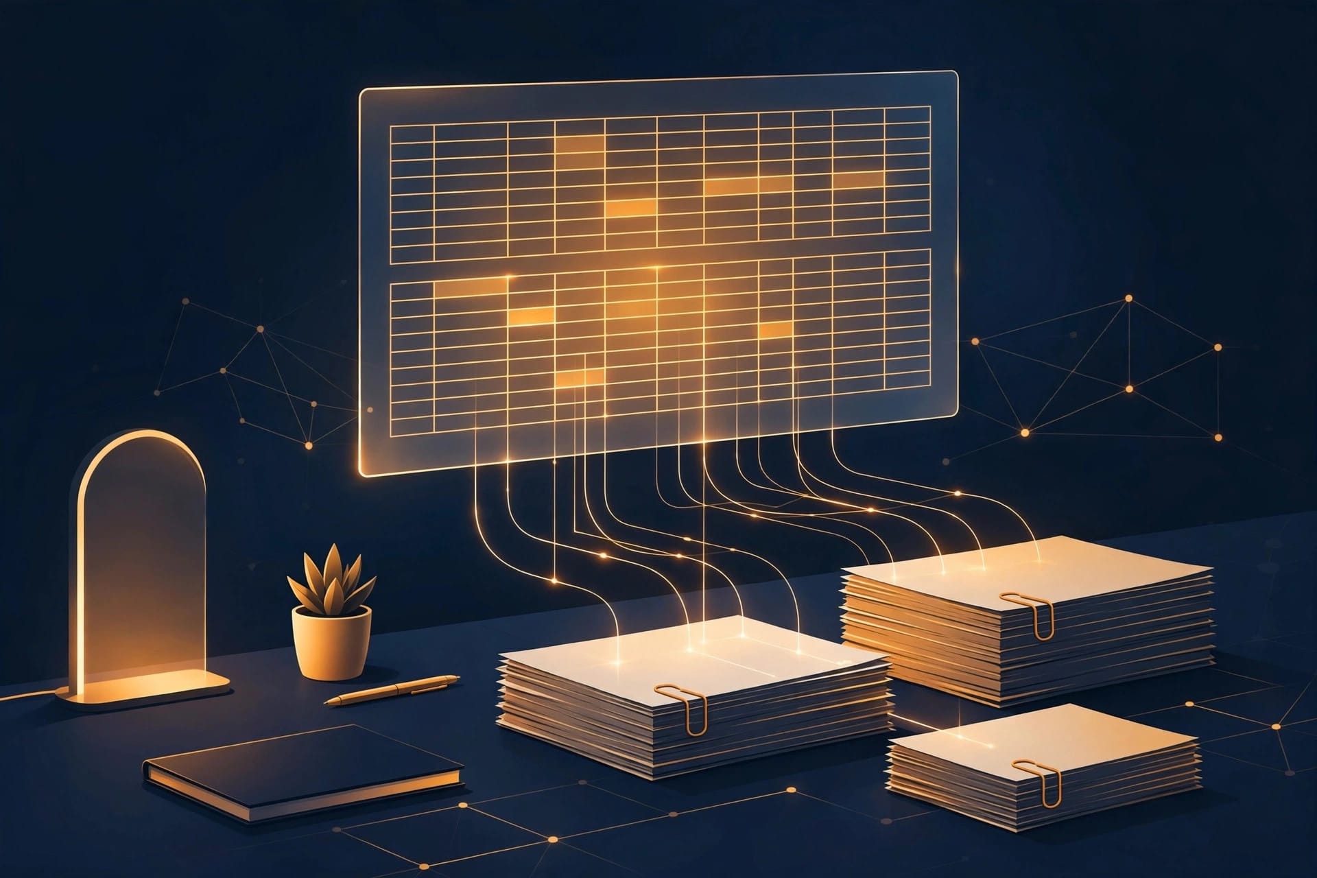 Should Your UK Small Business Outsource Data Entry in 2026? The Honest Cost Guide Outsourcing data entry illustration — organised spreadsheet and documents